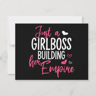 Cartes Pour Fêtes Annuelles Juste une patronne qui construit son empire femmes