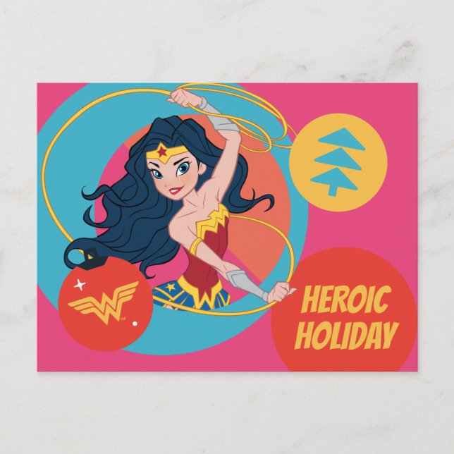 Cartes Pour Fêtes Annuelles Justice League Wonder Woman Holiday Bauble (Devant)