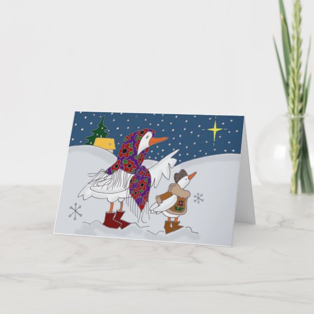 Cartes Pour Fêtes Annuelles Kachka de Noël (canard) (Devant)