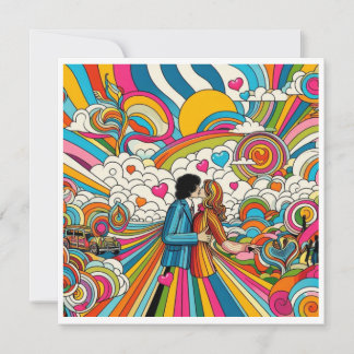 Cartes Pour Fêtes Annuelles Kaleidoscope d'amour