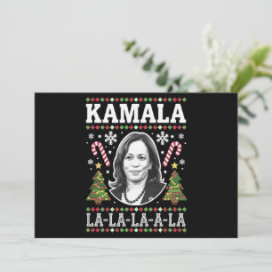 Cartes Pour Fêtes Annuelles Kamala Harris 2024 Comma de Noël La Xmas
