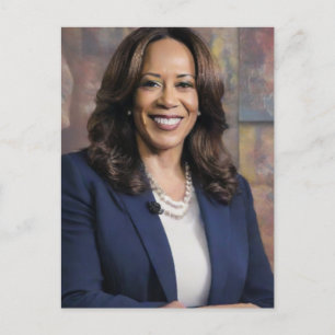 Cartes Pour Fêtes Annuelles Kamala Harris 2024 mon président est un noir et un