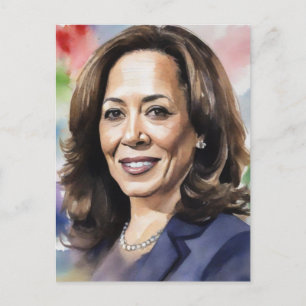 Cartes Pour Fêtes Annuelles Kamala Harris 2024 Vice-présidente de Black Women