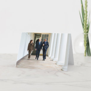 Cartes Pour Fêtes Annuelles Kamala Harris Barack Obama et Joe Biden