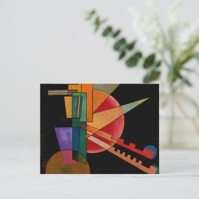 Cartes Pour Fêtes Annuelles Kandinsky - Interprétation Abstraite (Debout devant)