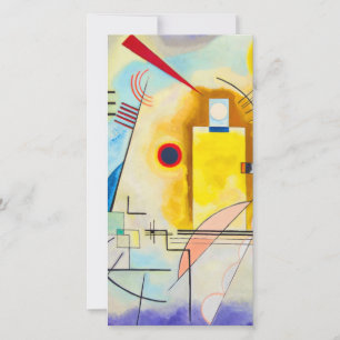 Cartes Pour Fêtes Annuelles Kandinsky Jaune-Rouge-Bleu