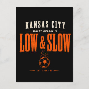 Cartes Pour Fêtes Annuelles Kansas City où l'orange est bas et lent