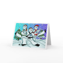 Karaté Christmas Snowmen