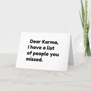 Cartes Pour Fêtes Annuelles Karma