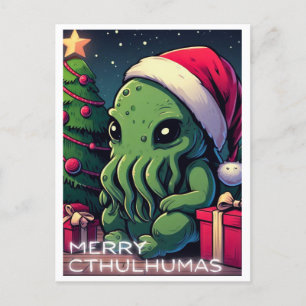 Cartes Pour Fêtes Annuelles Kawaii Cthulhu Noël - Joyeux Cthulhumas