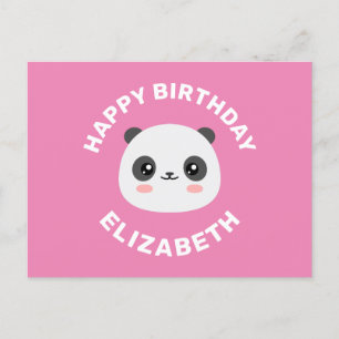 Cartes Pour Fêtes Annuelles Kawaii Panda