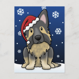 Cartes Pour Fêtes Annuelles Kawaii Shiloh Shepherd Noël