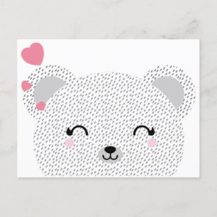 Cartes Pour Fêtes Annuelles kawaii tedentine valentine BEAR HUG girl