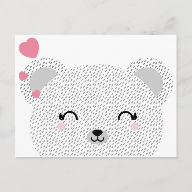 Cartes Pour Fêtes Annuelles kawaii tedentine valentine BEAR HUG girl (Devant)