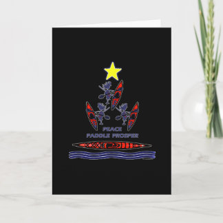 Cartes Pour Fêtes Annuelles Kayak Holiday Paddle