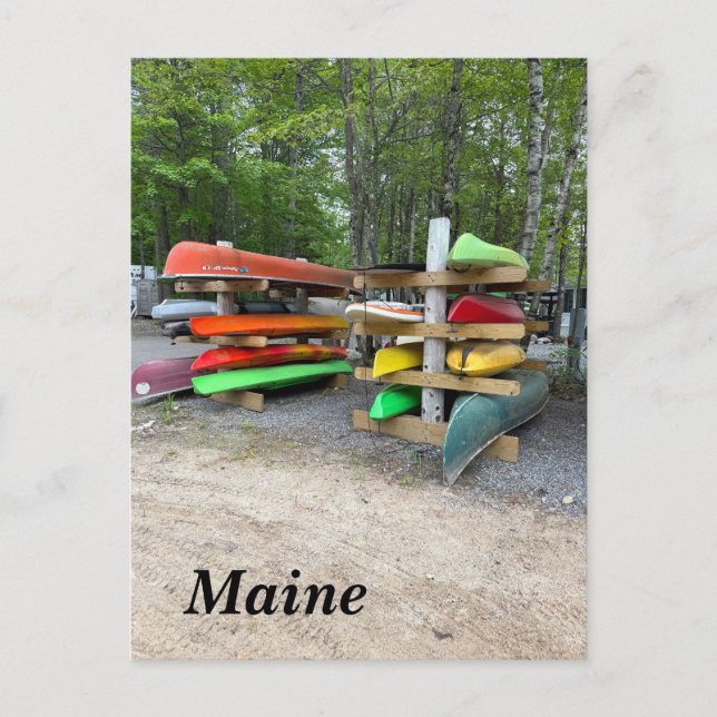 Cartes Pour Fêtes Annuelles Kayaks colorés (Devant)