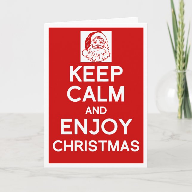 Cartes Pour Fêtes Annuelles Keep Calm and enjoy (Devant)