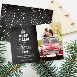 Cartes Pour Fêtes Annuelles Keep Calm And Merry On Chalkboard Funny Holiday<br><div class="desc">Keep Calm And Merry On Black Chalkboard,  Vintage Christmas,  Funny Covid Holiday Photo Card.

Designed by fat*fa*tin. Easy to customize with your own text,  photo or image. For custom requests,  please contact fat*fa*tin directly. Custom charges apply.

www.zazzle.com/fat_fa_tin
www.zazzle.com/color_therapy
www.zazzle.com/fatfatin_blue_knot
www.zazzle.com/fatfatin_red_knot
www.zazzle.com/fatfatin_mini_me
www.zazzle.com/fatfatin_box
www.zazzle.com/fatfatin_design
www.zazzle.com/fatfatin_ink</div>