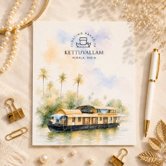 Cartes Pour Fêtes Annuelles Kettuvallam - Kerala Inde | Aquarelle Abstraite