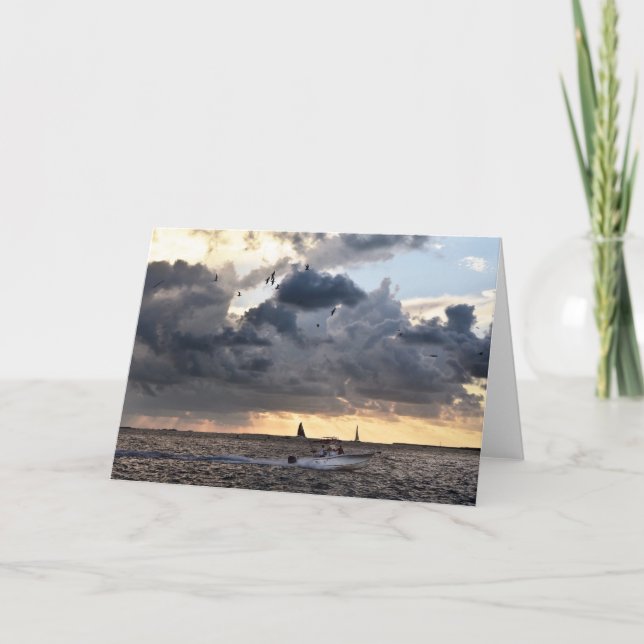 Cartes Pour Fêtes Annuelles Key West Fishing Post, Floride (Devant)