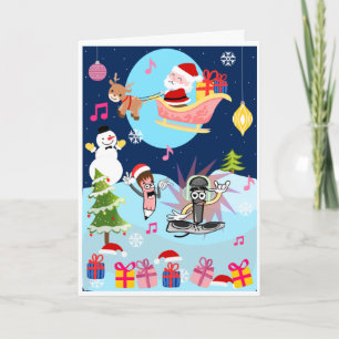 Cartes Pour Fêtes Annuelles Kids Christmas Card-Interactive Card