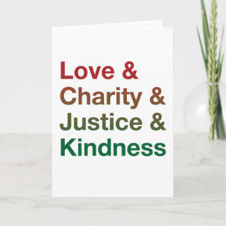 Cartes Pour Fêtes Annuelles Kind Words Holiday Card (Gradient)