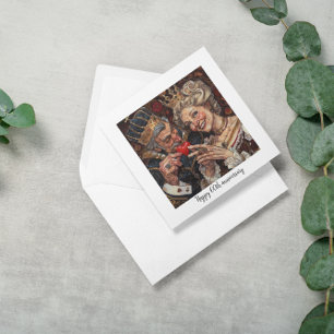 Cartes Pour Fêtes Annuelles King of Hearts donne du coeur à la reine, personna