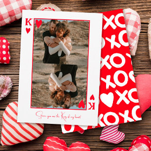 Cartes Pour Fêtes Annuelles King of my heart photo valentine day
