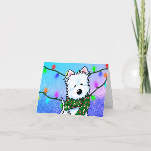 Cartes Pour Fêtes Annuelles KiniArt Christmas Westie