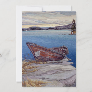 Cartes Pour Fêtes Annuelles "Kipawa Long Boat" par Charlie Rapsky