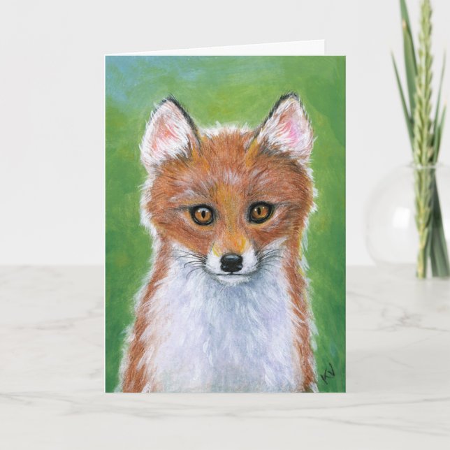 Cartes Pour Fêtes Annuelles Kit bébé Fox Club toute occasion (Devant)