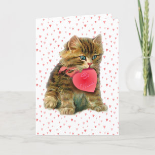 Cartes Pour Fêtes Annuelles KITTEN & HEARTS par SHARON SHARPE