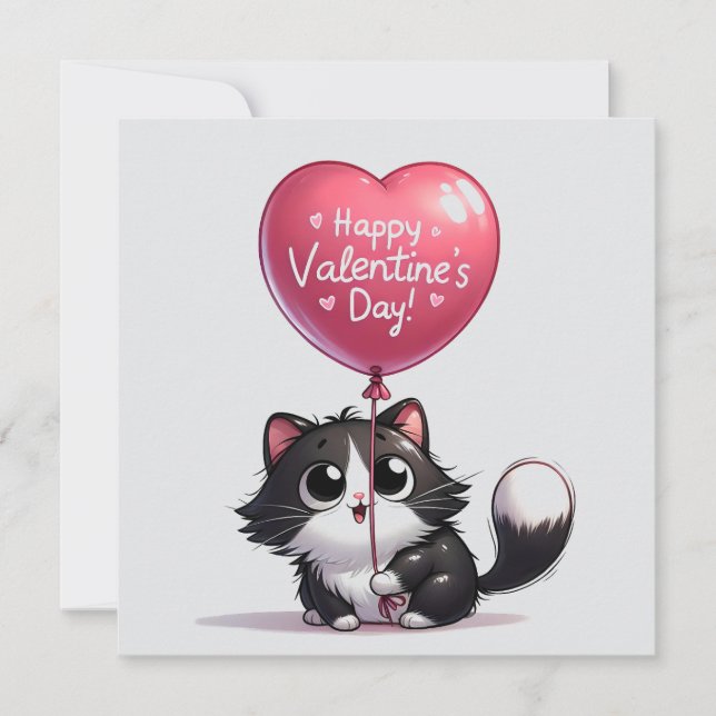 Cartes Pour Fêtes Annuelles Kittern de la Saint-Valentin (Devant)