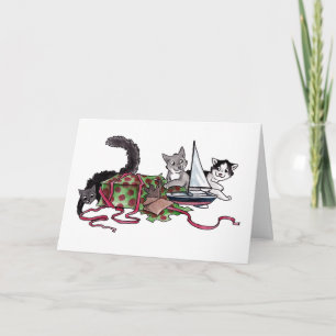 Cartes Pour Fêtes Annuelles Kitties actuelles