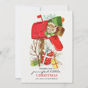 Cartes Pour Fêtes Annuelles Kitty dans la boîte aux lettres