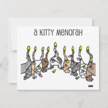 Kitty Menorah pour Hanoukka Cats