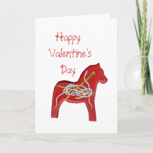 Cartes Pour Fêtes Annuelles Knitters Valentine's Day Card