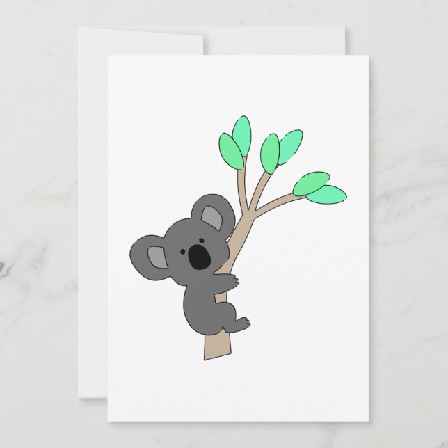 Cartes Pour Fêtes Annuelles Koala Bear (Devant)