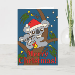 Cartes Pour Fêtes Annuelles Koala de Noël