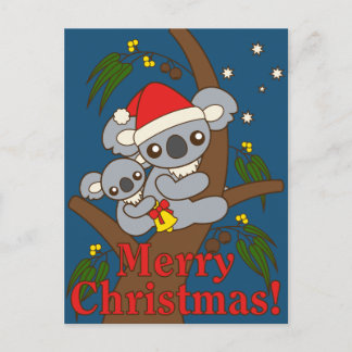 Cartes Pour Fêtes Annuelles Koala de Noël