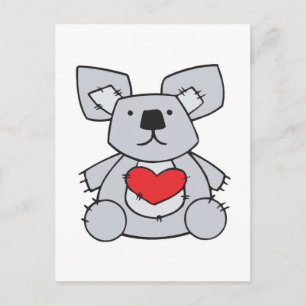Cartes Pour Fêtes Annuelles koala en forme de cœur de la Saint-Valentin