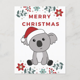 Cartes Pour Fêtes Annuelles Koala Noël Neige Animaux Hiver Koalas