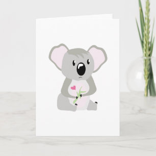 Cartes Pour Fêtes Annuelles Koala Valentine