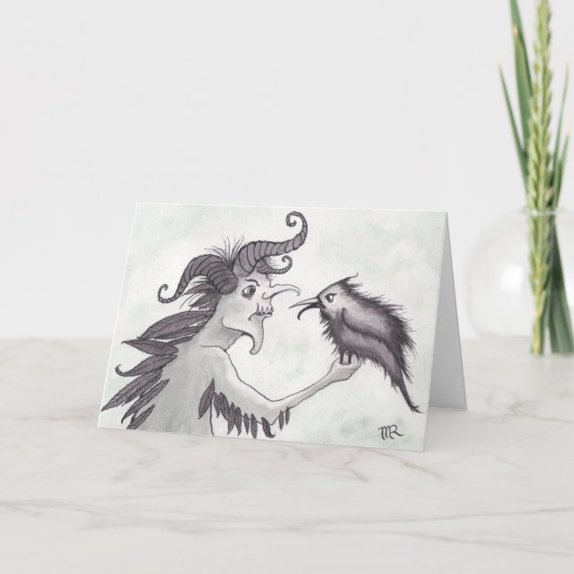 Cartes Pour Fêtes Annuelles Krampus (Devant)