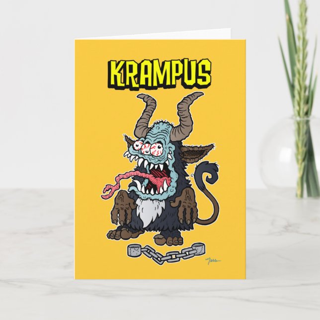 CARTES POUR FÊTES ANNUELLES KRAMPUS 00 (Devant)