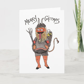 Cartes Pour Fêtes Annuelles Krampus de hockey