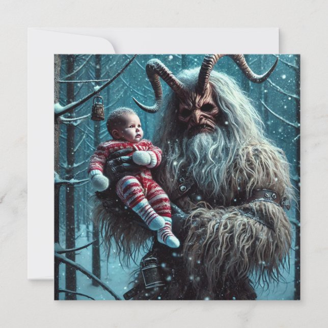 Cartes Pour Fêtes Annuelles Krampus de Noël (Devant)