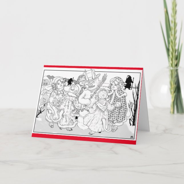 Cartes Pour Fêtes Annuelles Krampus est pour tout le monde ! (Devant)