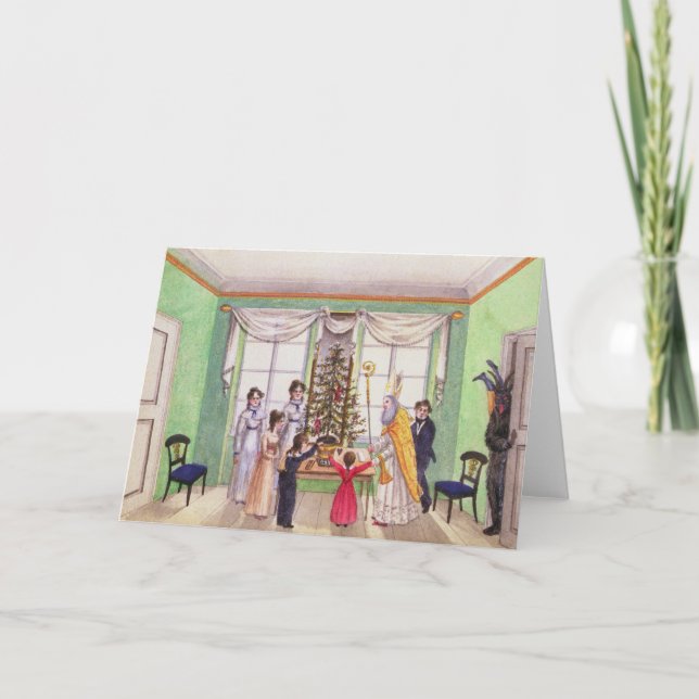 Cartes Pour Fêtes Annuelles Krampus et Saint-Nicolas de journal de Karl (Devant)