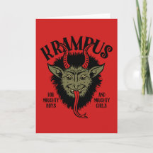 Krampus font face à vilain